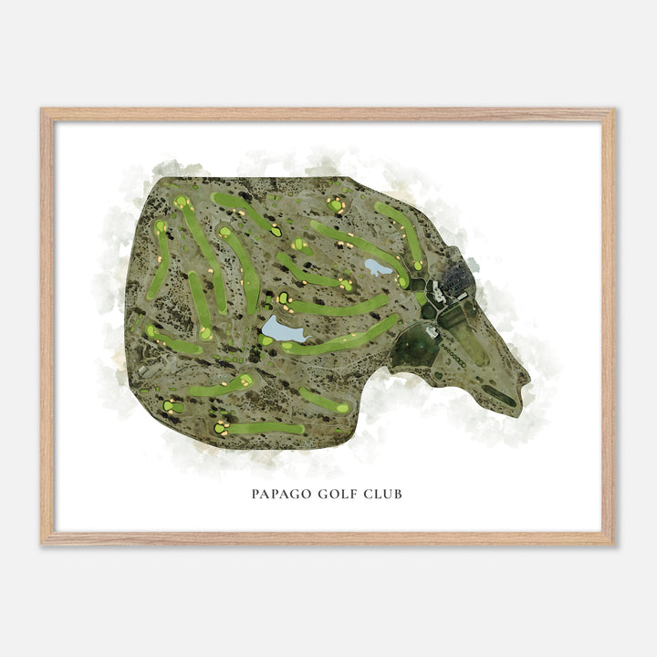 Print of Papago Golf Club Classic Map