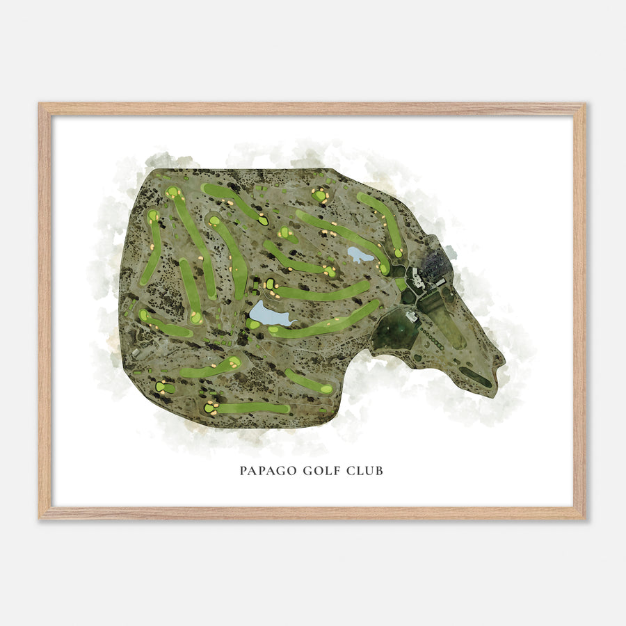 Print of Papago Golf Club Classic Map