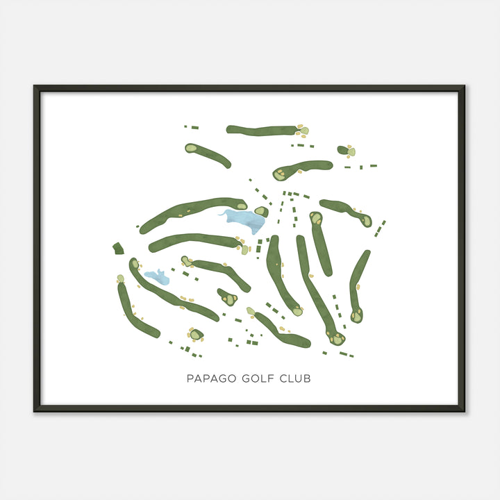 Print of Papago Golf Club Modern Map