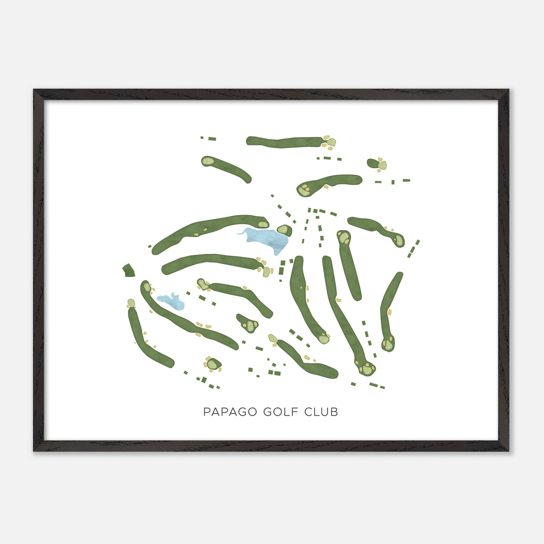 Print of Papago Golf Club Modern Map