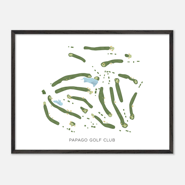 Print of Papago Golf Club Modern Map