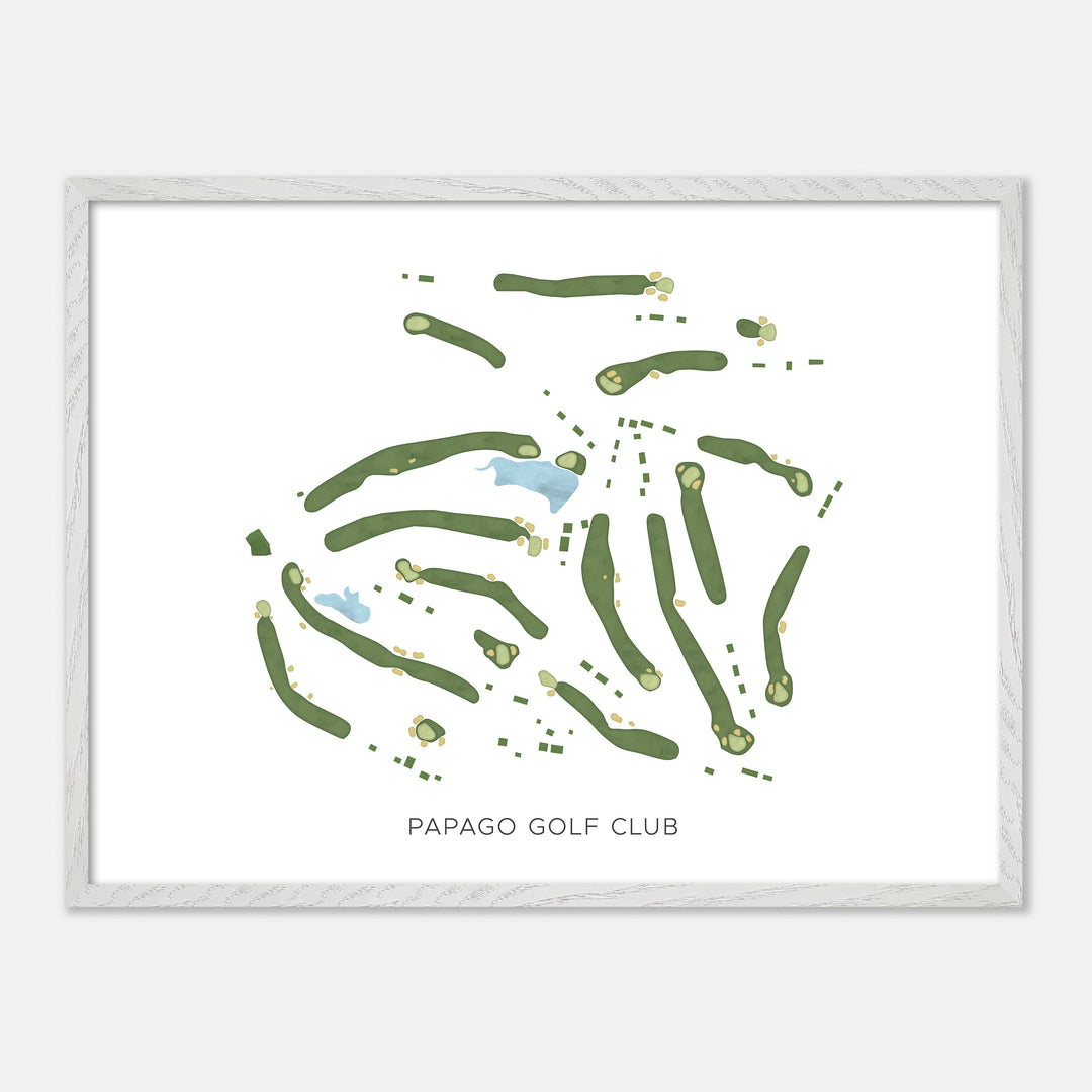 Print of Papago Golf Club Modern Map