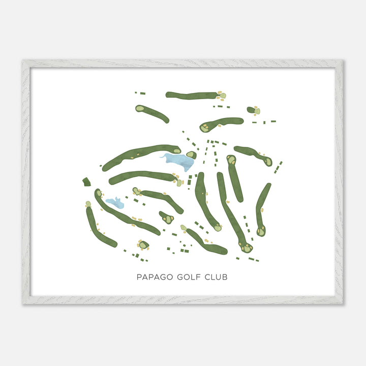 Print of Papago Golf Club Modern Map