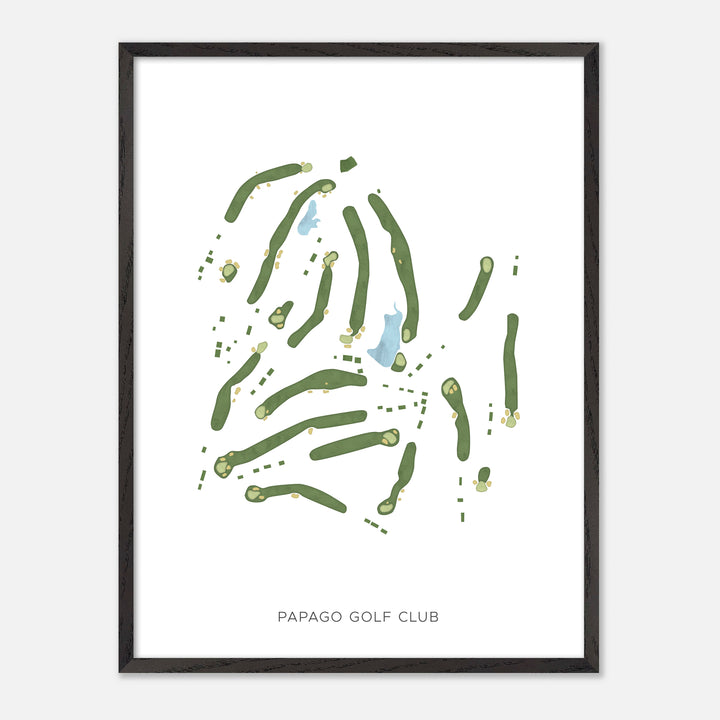 Print of Papago Golf Club Modern Map