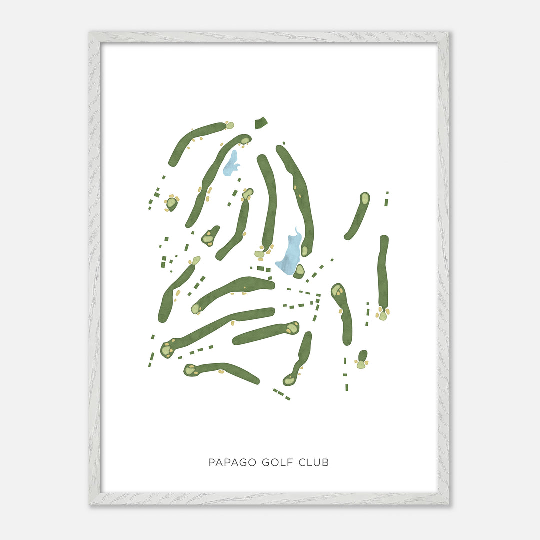 Print of Papago Golf Club Modern Map