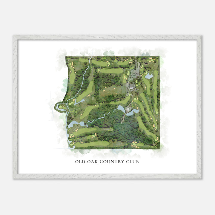 Print of Old Oak Country Club Classic Map