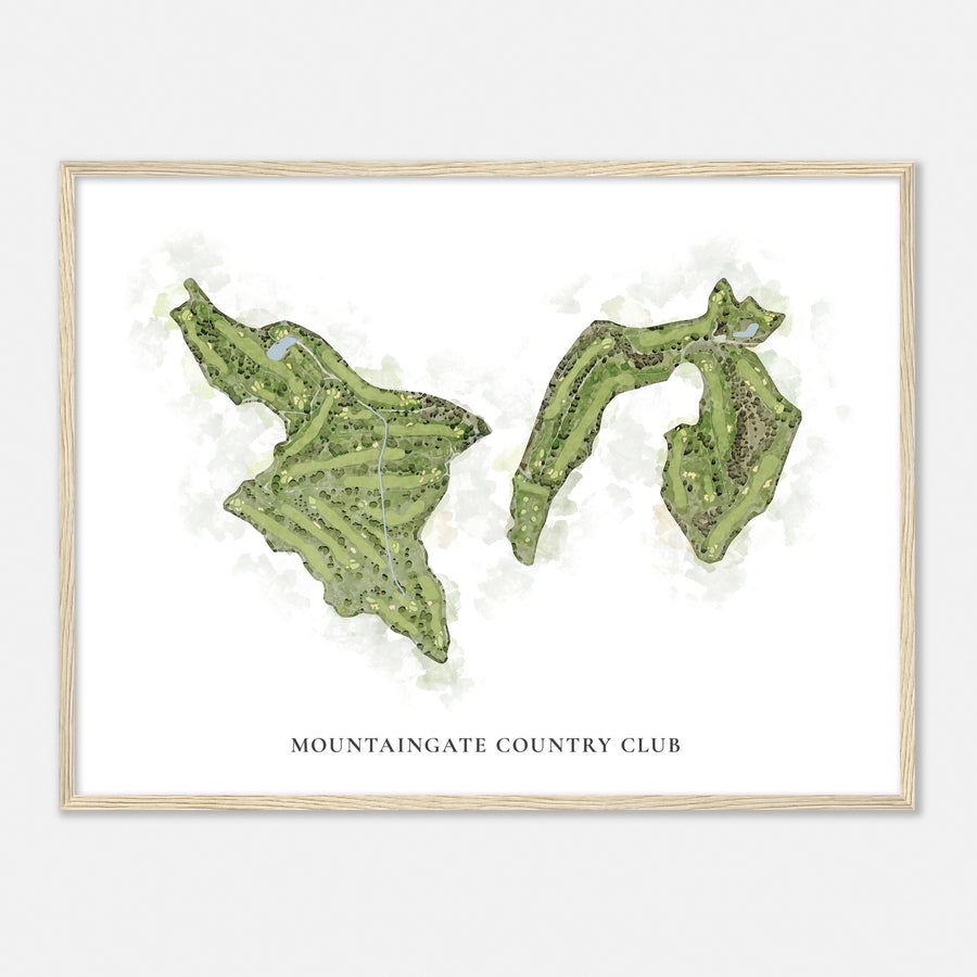 Print of Mountaingate Country Club Classic Map