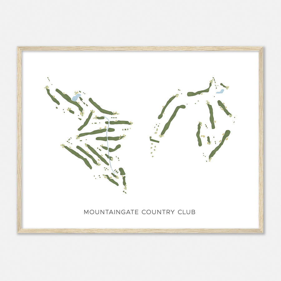 Print of Mountaingate Country Club Modern Map