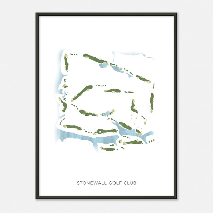 Print of Stonewall Golf Club Modern Map