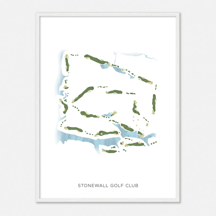 Print of Stonewall Golf Club Modern Map
