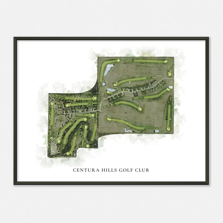 Print of Centura Hills Golf Club Classic Map