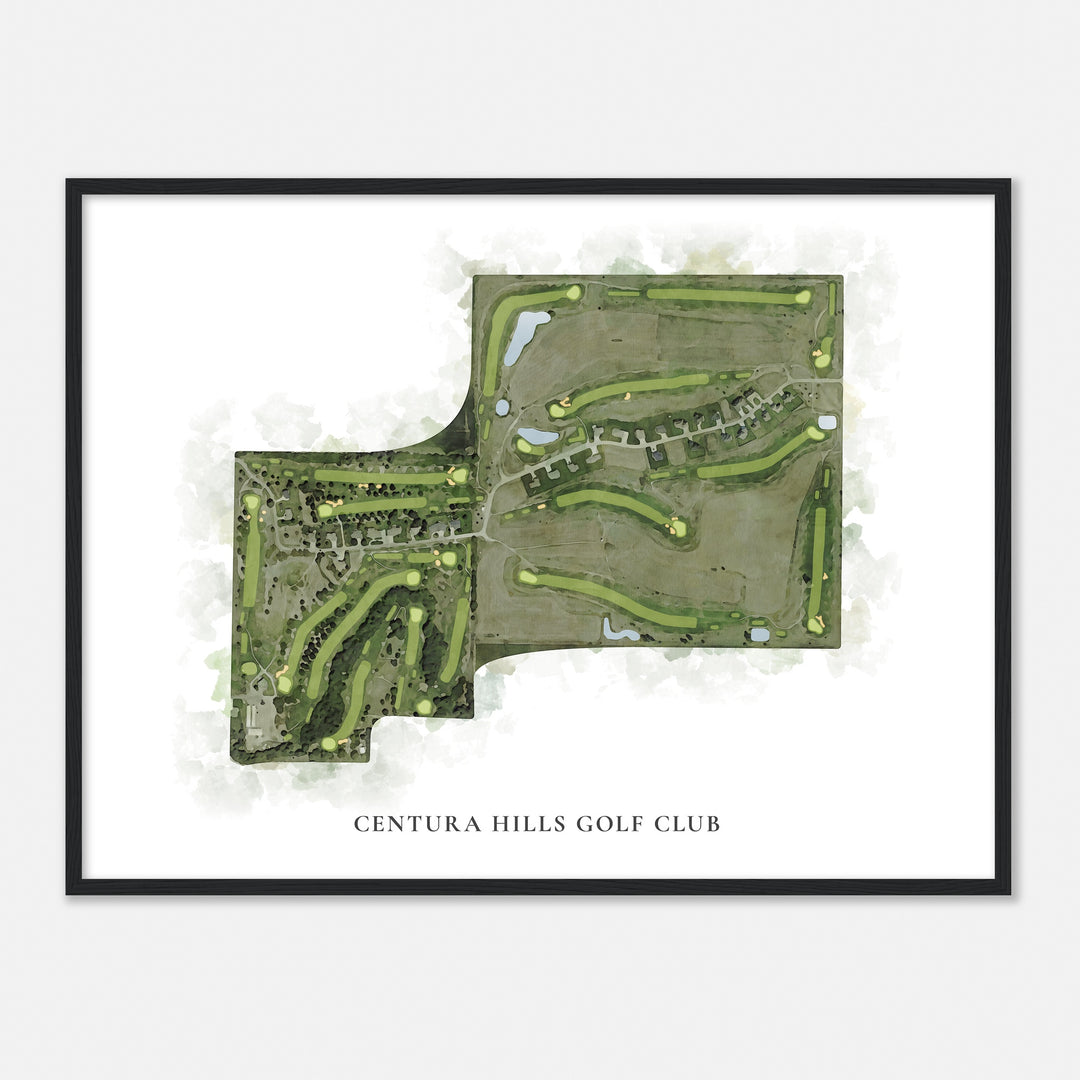 Print of Centura Hills Golf Club Classic Map
