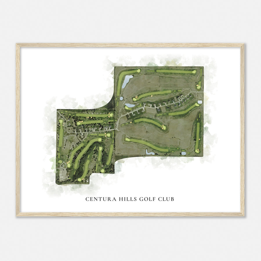 Print of Centura Hills Golf Club Classic Map