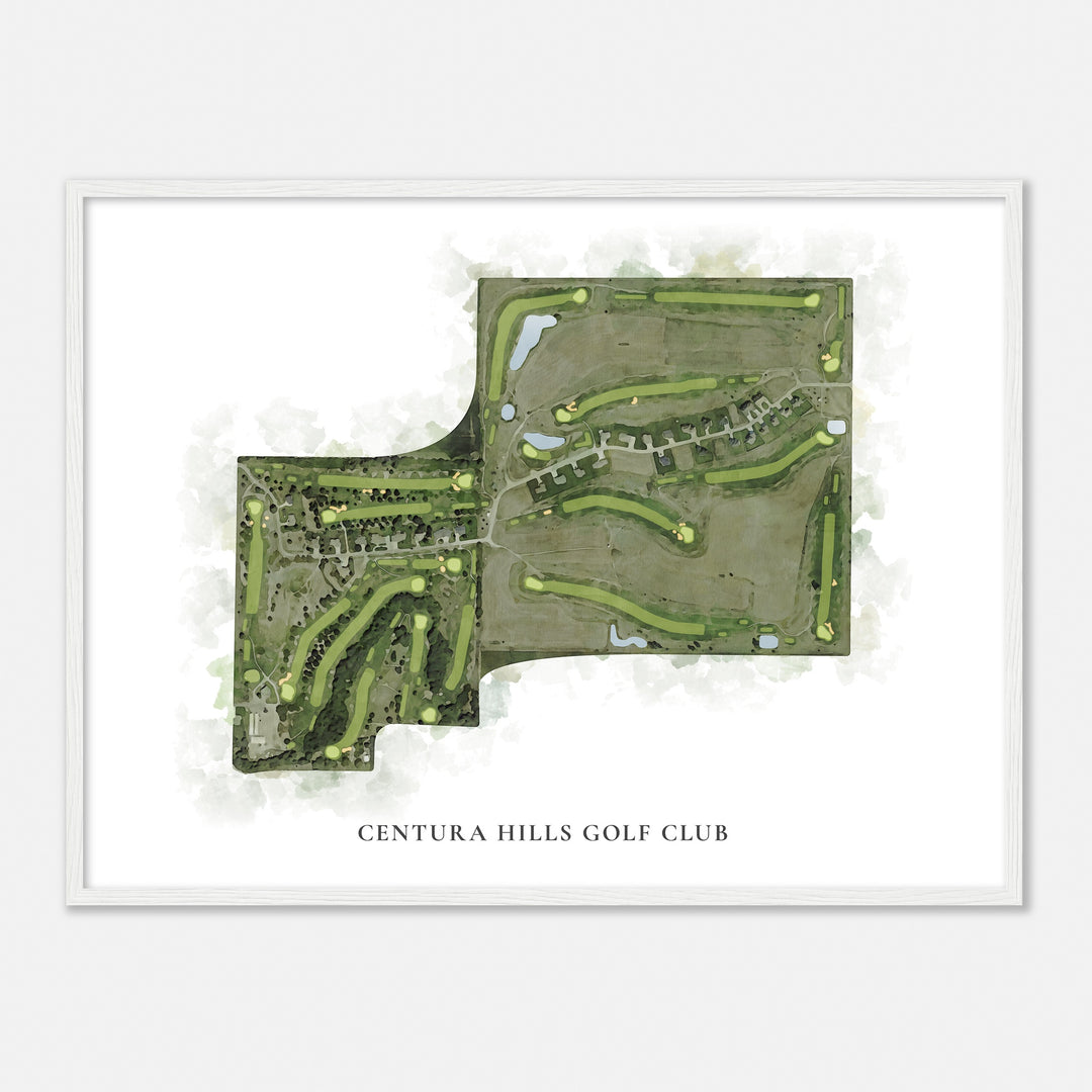 Print of Centura Hills Golf Club Classic Map