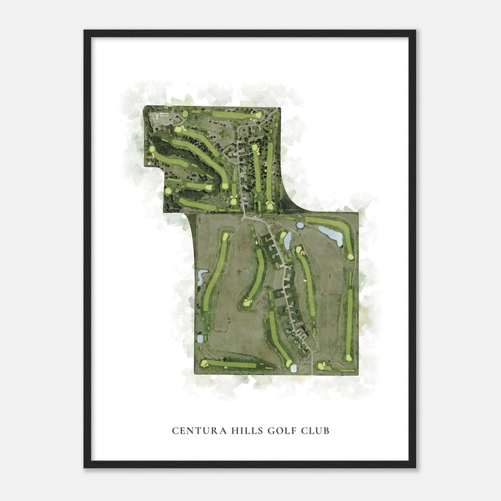 Print of Centura Hills Golf Club Classic Map