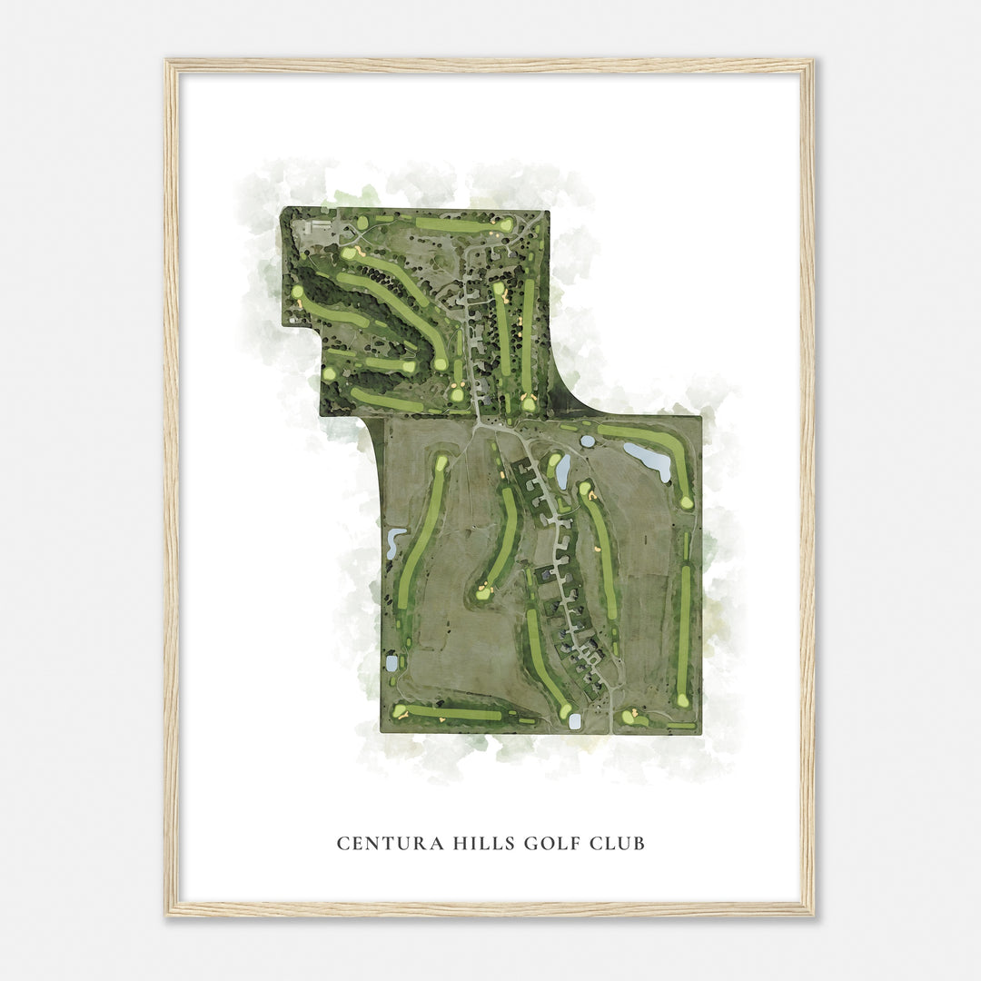 Print of Centura Hills Golf Club Classic Map