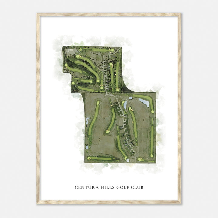 Print of Centura Hills Golf Club Classic Map