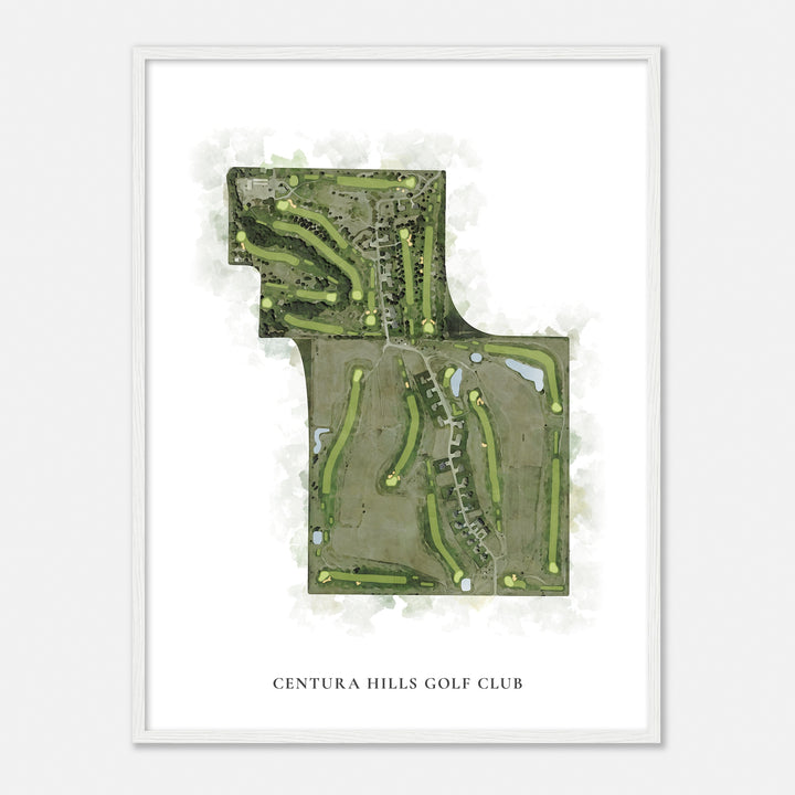 Print of Centura Hills Golf Club Classic Map