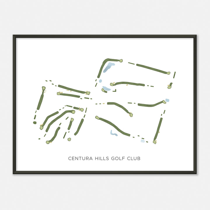 Print of Centura Hills Golf Club Modern Map