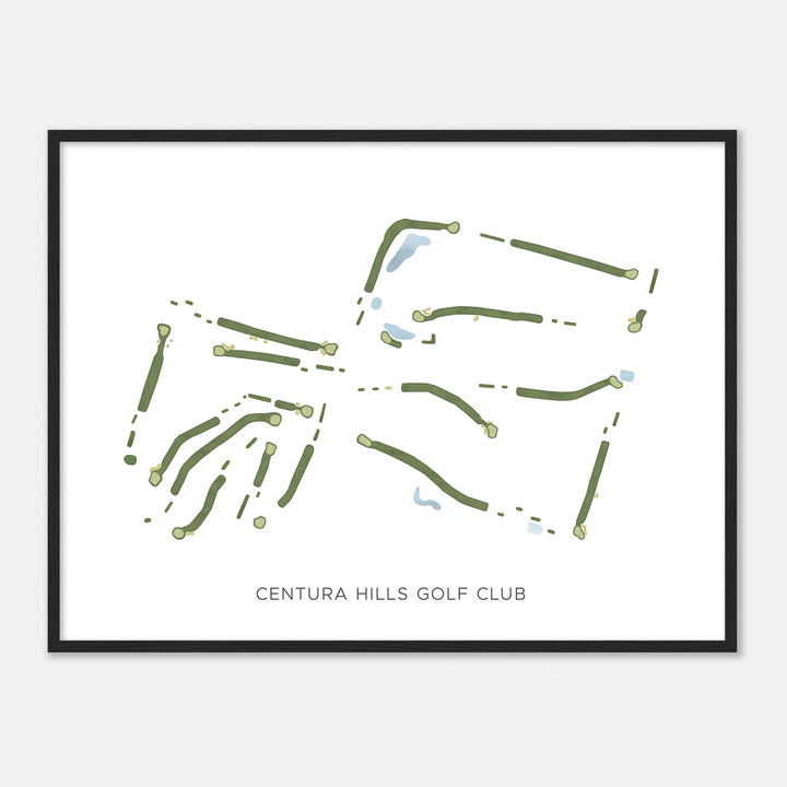 Print of Centura Hills Golf Club Modern Map