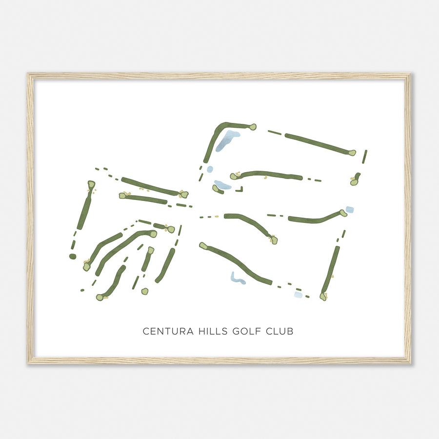 Print of Centura Hills Golf Club Modern Map