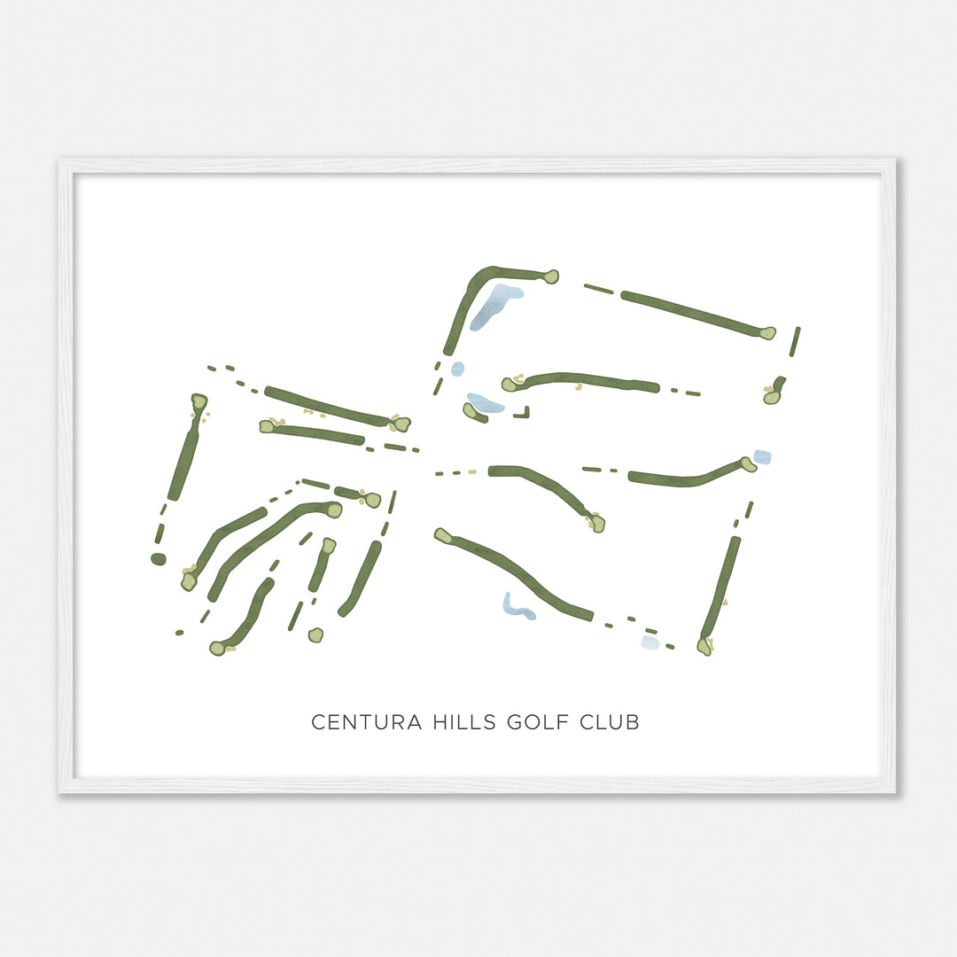 Print of Centura Hills Golf Club Modern Map