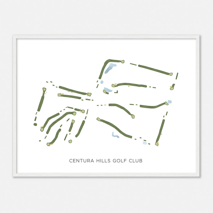 Print of Centura Hills Golf Club Modern Map