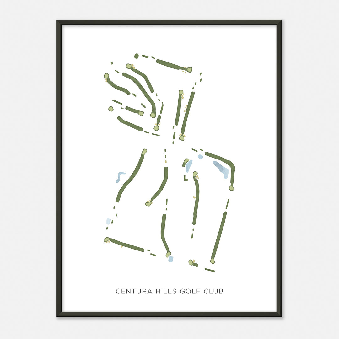 Print of Centura Hills Golf Club Modern Map