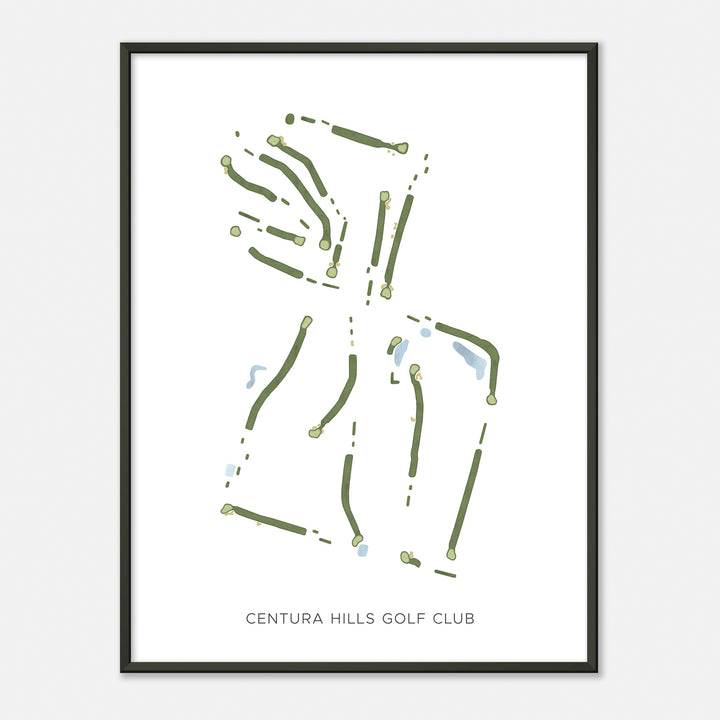 Print of Centura Hills Golf Club Modern Map