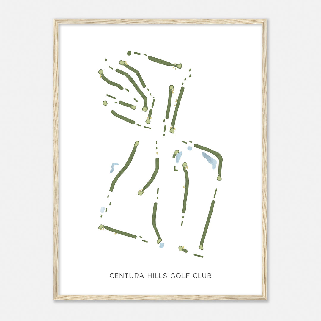 Print of Centura Hills Golf Club Modern Map