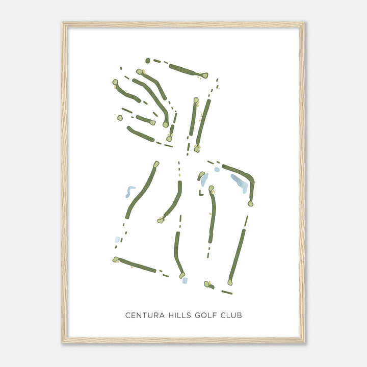Print of Centura Hills Golf Club Modern Map