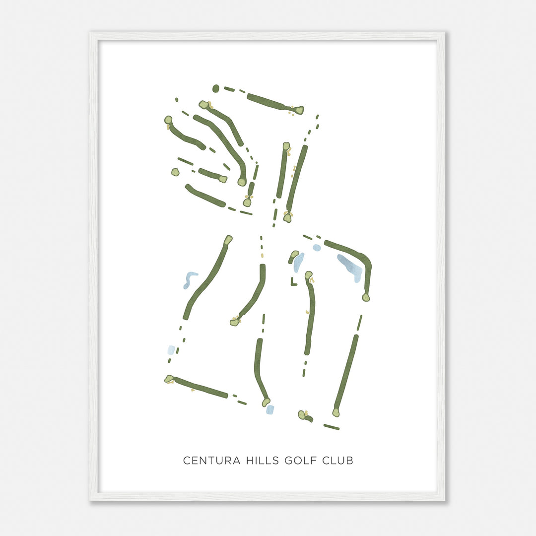 Print of Centura Hills Golf Club Modern Map