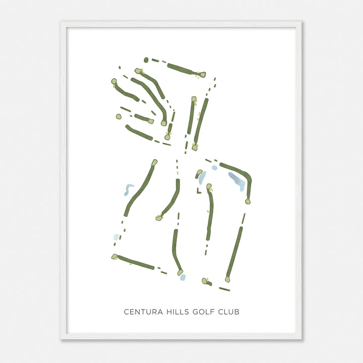 Print of Centura Hills Golf Club Modern Map