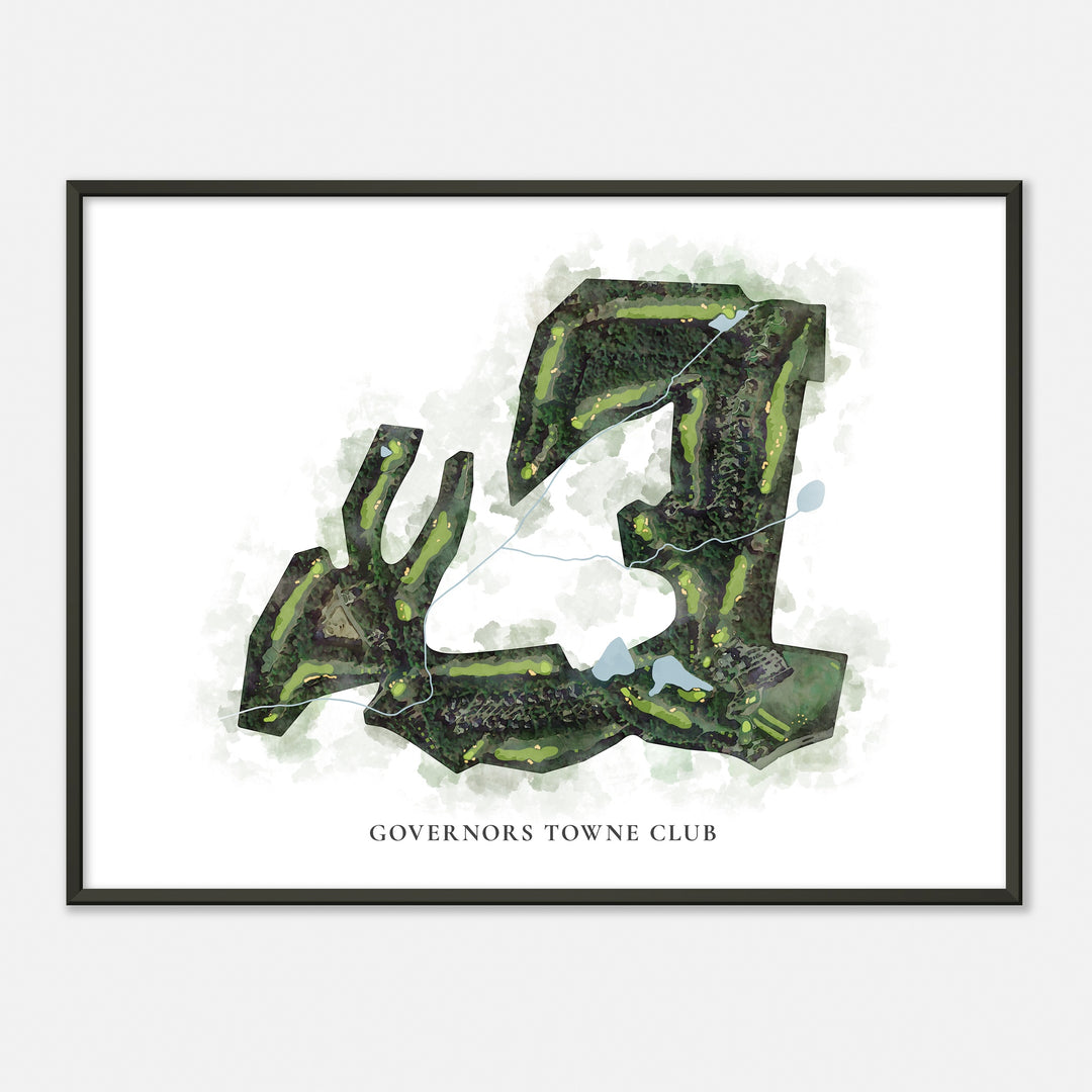 Print of Governors Towne Club Classic Map
