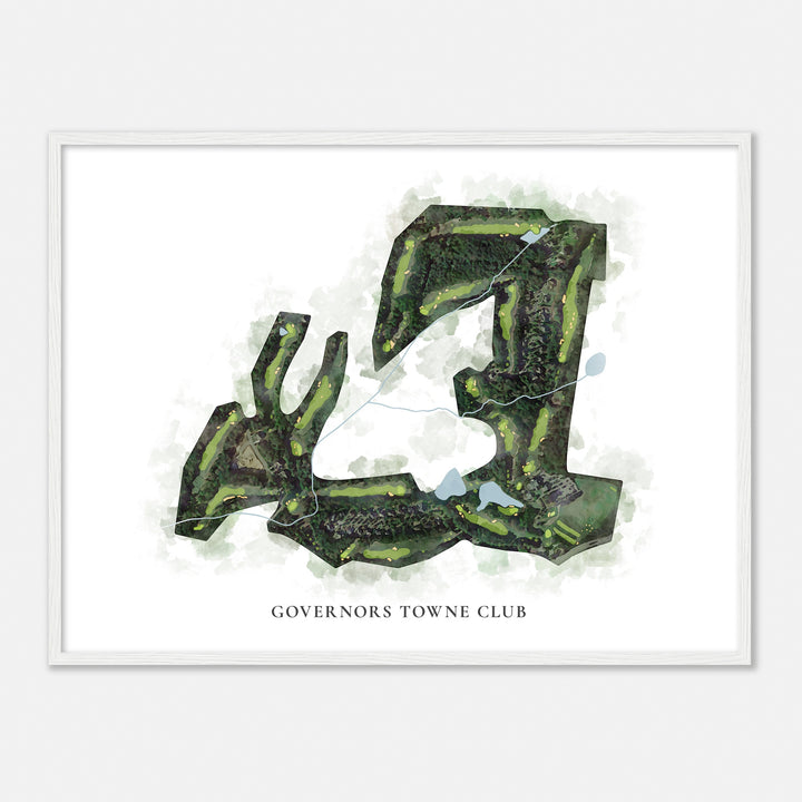 Print of Governors Towne Club Classic Map