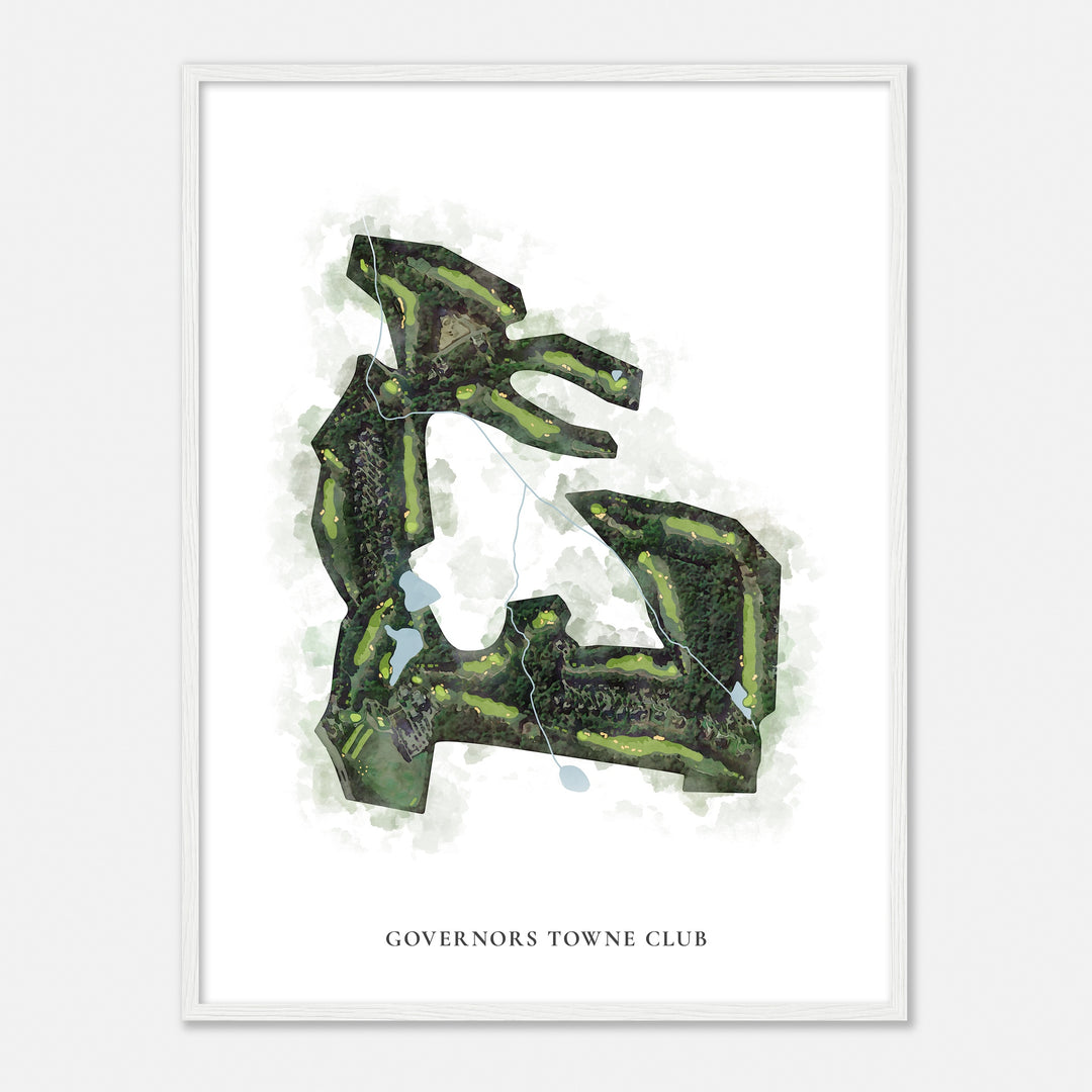 Print of Governors Towne Club Classic Map