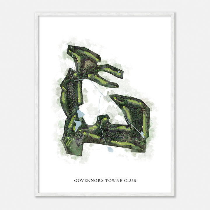 Print of Governors Towne Club Classic Map