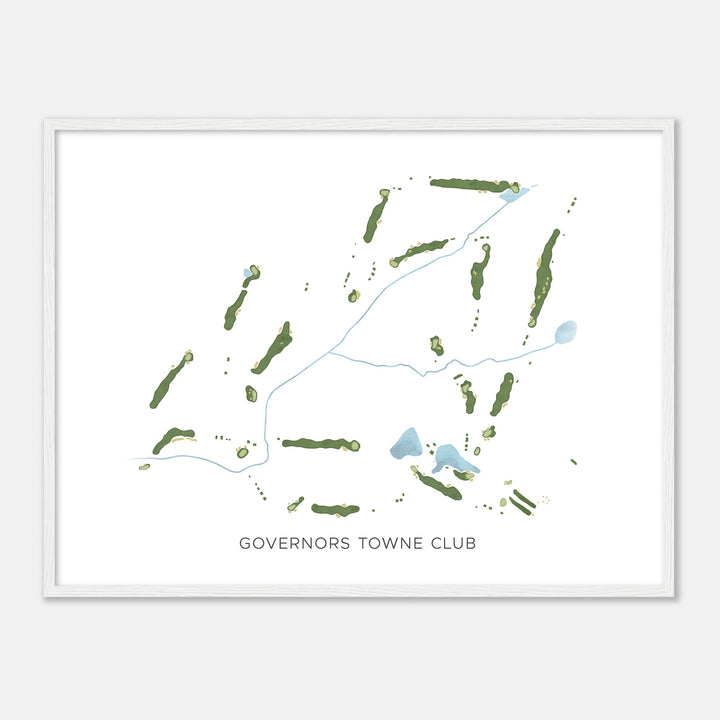 Print of Governors Towne Club Modern Map