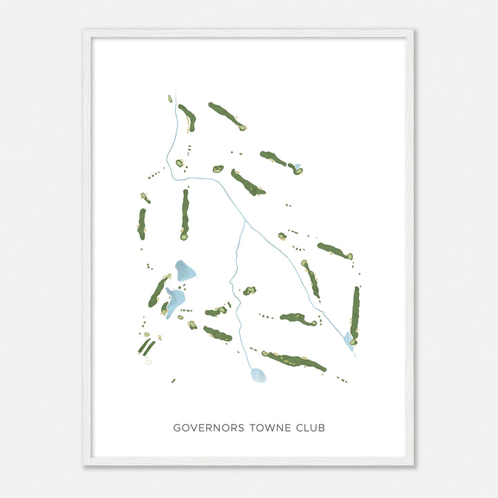 Print of Governors Towne Club Modern Map