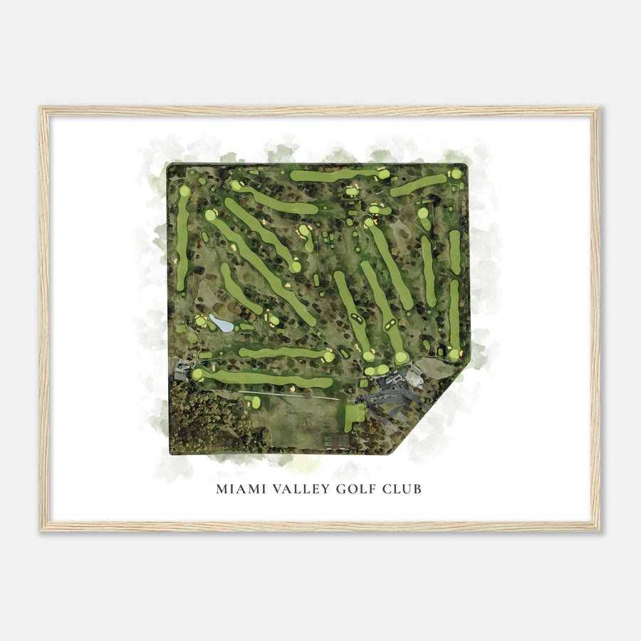 Print of Miami Valley Golf Club Classic Map
