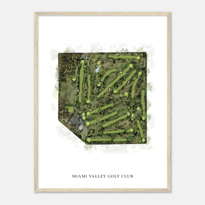 Print of Miami Valley Golf Club Classic Map
