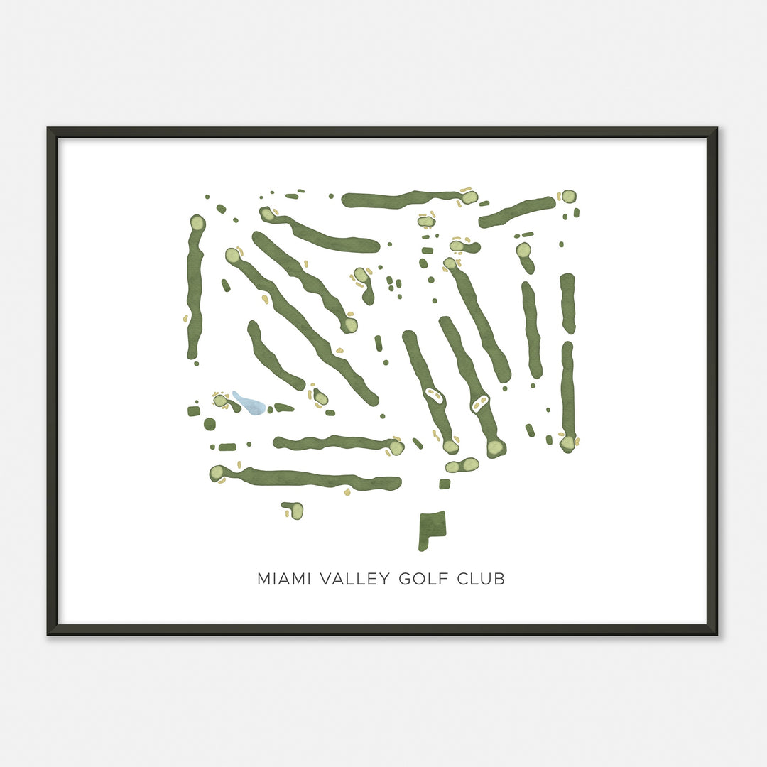 Print of Miami Valley Golf Club Modern Map