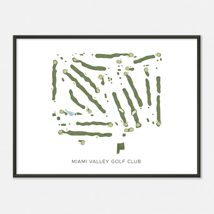 Print of Miami Valley Golf Club Modern Map