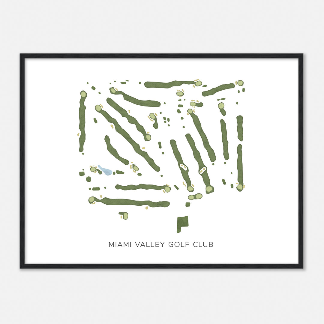 Print of Miami Valley Golf Club Modern Map