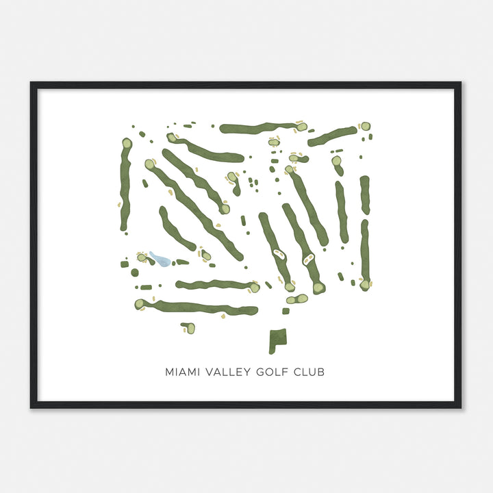 Print of Miami Valley Golf Club Modern Map