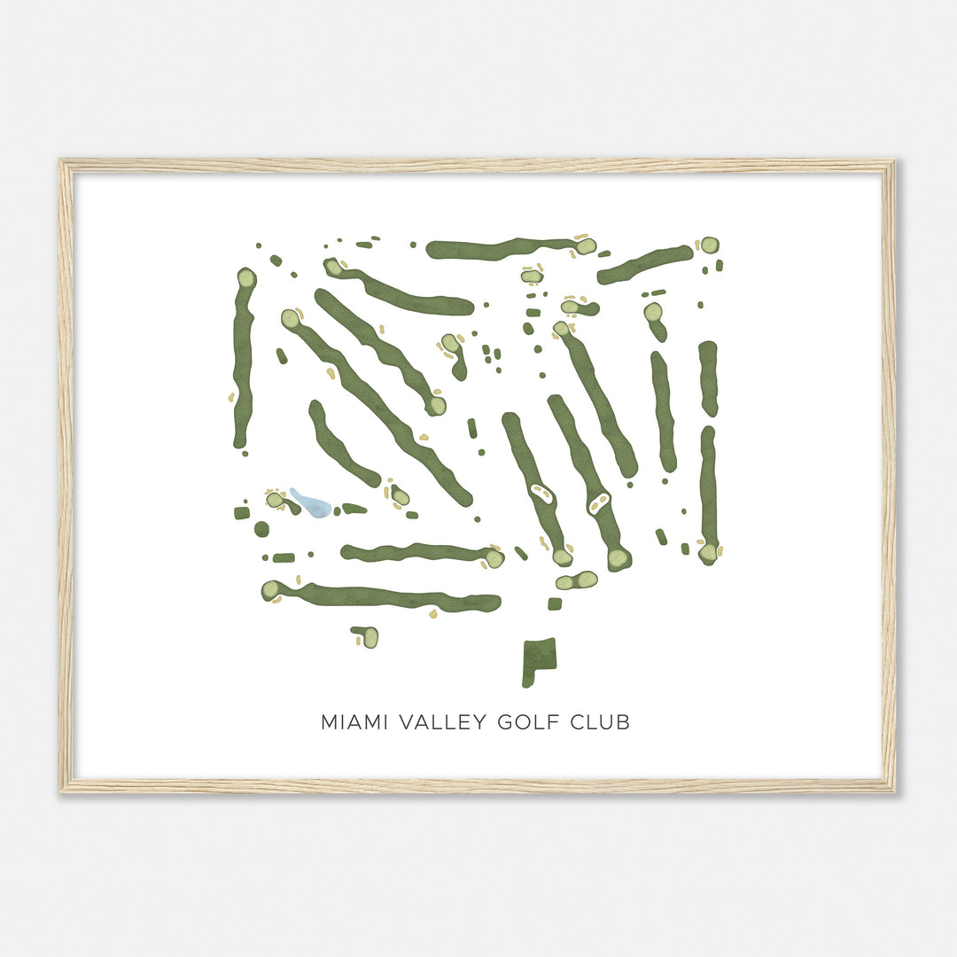 Print of Miami Valley Golf Club Modern Map