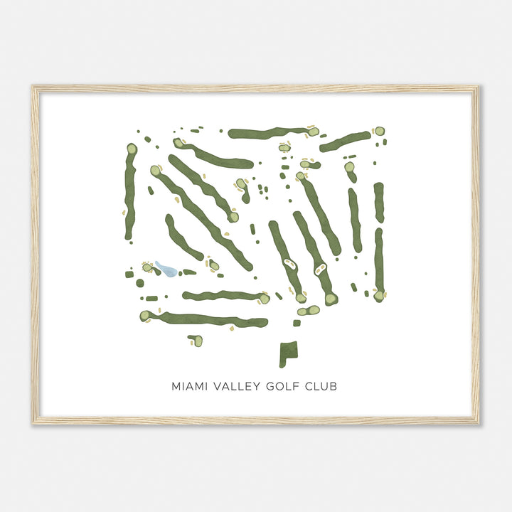 Print of Miami Valley Golf Club Modern Map