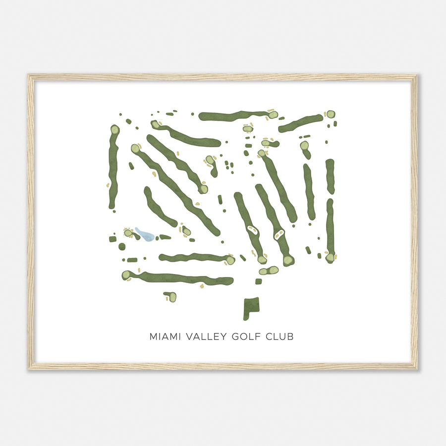 Print of Miami Valley Golf Club Modern Map