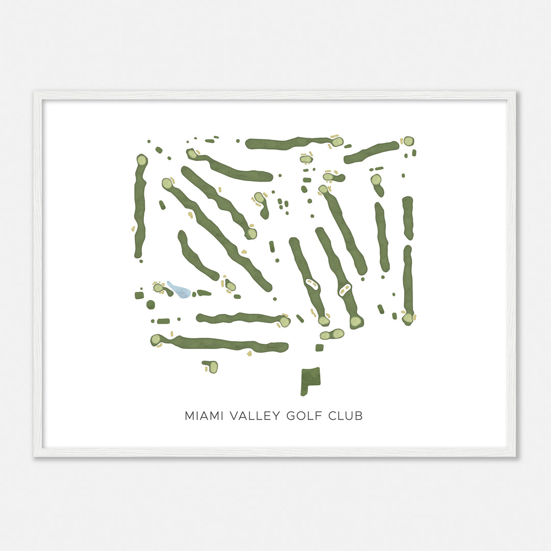 Print of Miami Valley Golf Club Modern Map