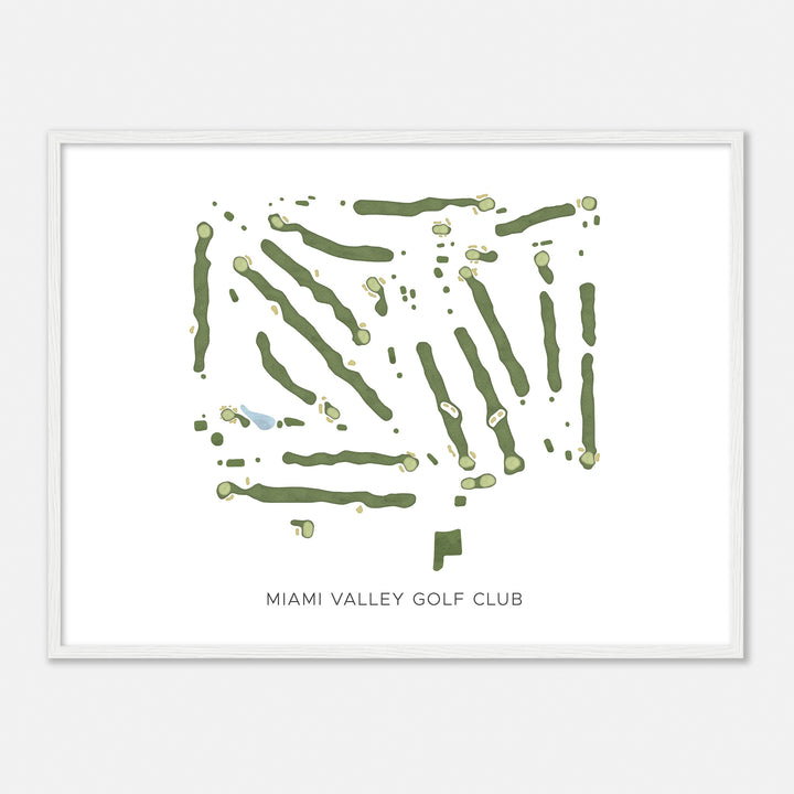 Print of Miami Valley Golf Club Modern Map